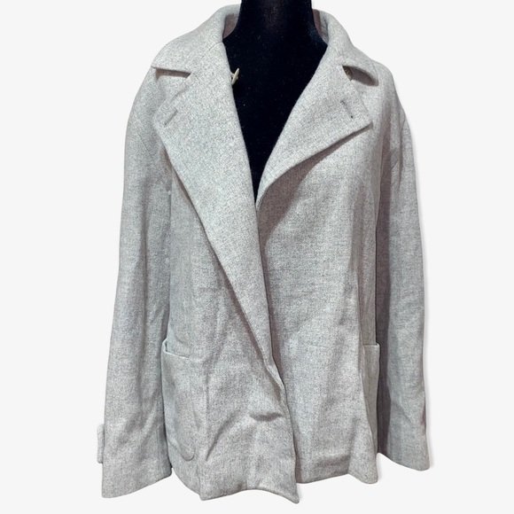 MAXMARA Wool Two Button Coat Made in Italy Size 14 XL - Picture 6 of 10